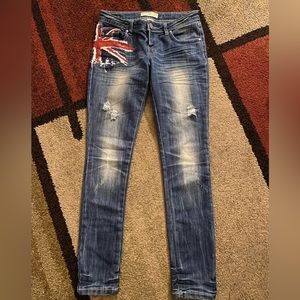 Almost Famous UK Flag Skinny Jeans
